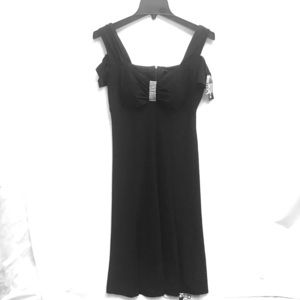 R&M Richards black classic cocktail dress